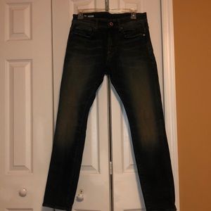 G Star Jeans, 30x30, Mens, Denim blue/hint of green